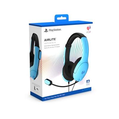 Bedrade headset - Airlite - Neptune Blue - Compatibel met PS4/PS5 - Boommicrofoon - Over-ear hoofdband