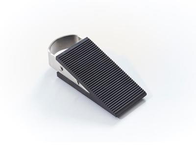 Mottez deurstop, rubber, zwart