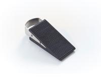 Mottez deurstop, rubber, zwart - thumbnail