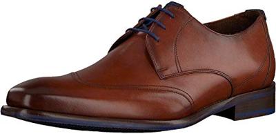 Floris van Bommel leren veterschoenen cognac Floris van Bommel leren veterschoenen cognac