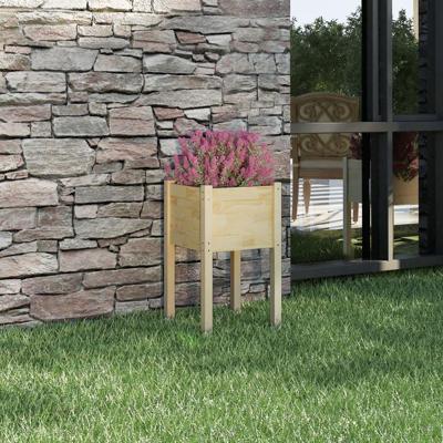 VidaXL Plantenbak 40x40x70 cm massief grenenhout