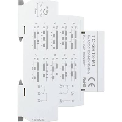 TRU COMPONENTS TC-9963308 Tijdrelais Multifunctioneel 12 V/AC, 240 V/AC 1 stuk(s) Tijdsduur: 1 s - 10 dag(en) 1x wisselcontact