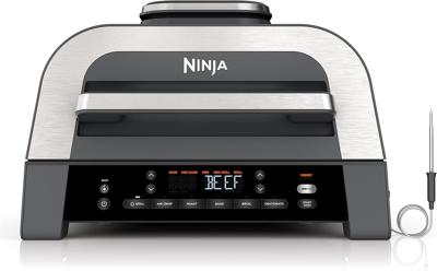 Grill & Olievrije Friteuse - NINJA - MAX 6-in-1 DG551EU - 1760 W - 6 kookstanden - Grijs