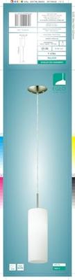 Eglo HanglampTroy 3 pendel metaalgrijs met wit - 85977