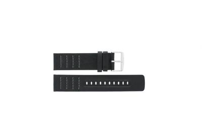 Horlogeband Fossil CH2493 / CH2494 Leder Zwart 22mm Horlogeband Fossil CH2493 / CH2494 Leder Zwart 22mm