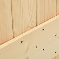 Schuifdeur met beslag 95x210 cm massief grenenhout - thumbnail