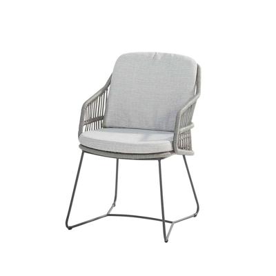 Sempre dining chair Anthracite Silver Grey with 2 cushions | 4 Seasons Outdoor