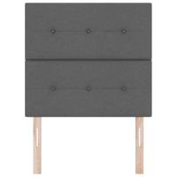 Hoofdbord met hoofdeinde Donkergrijs 100 cm Stof - thumbnail