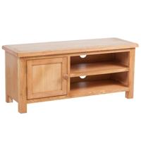 VidaXL Tv-meubel 103x36x46 cm massief eikenhout - thumbnail