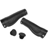 Trivio - fiets handvatten rubber ergonomisch lock-on zwart - thumbnail