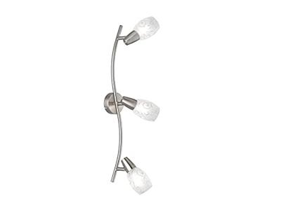 Trio PlafondlampColmar 3-lichts nikkel mat - R80023007