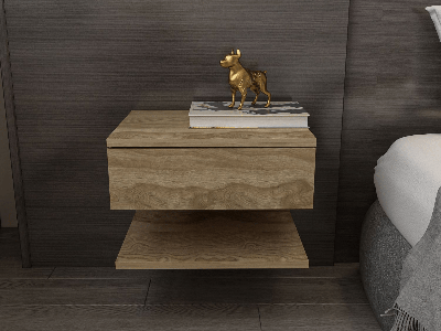 Zwevend nachtkastje VIVIENNE 45 cm oude eik Zwevend nachtkastje VIVIENNE 45 cm oude eik