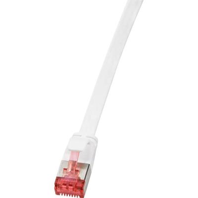 LogiLink CF2051S RJ45 Netwerkkabel, patchkabel CAT 6 U/FTP 2.00 m Wit Vergulde steekcontacten 1 stuk(s)