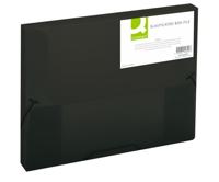 Q-CONNECT elastobox, met elastieken, A4, rug 25 mm, zwart - thumbnail