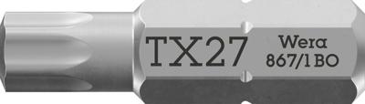 Wera 867/1 Z TORX® BO Bits met Boring, TX 27 x 25 mm - 1 stuk(s) - 05066520001 Wera 867/1 Z TORX® BO Bits met Boring, TX 27 x 25 mm - 1 stuk(s) - 05066520001
