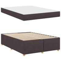 Bedframe met matras Donkerbruin 160 x 200 cm Stof - thumbnail