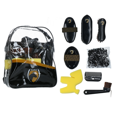 Excellent Horse Grooming Set Junior Black