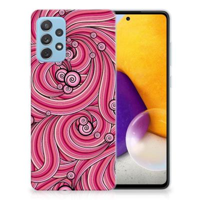 Samsung Galaxy A72 | Hoesje maken | Swirl Pink