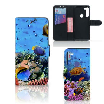 Motorola G8 Power | Telefoonhoesje | Met pasjeshouder | Vissen