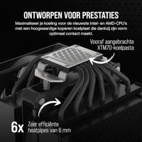 Corsair A115 CPU-koellichaam passief Intel LGA 1150, Intel LGA 1151, Intel LGA 1155, Intel LGA 1156, Intel LGA 1200, Intel LGA 1700, AMD AM4, AMD AM5 - thumbnail