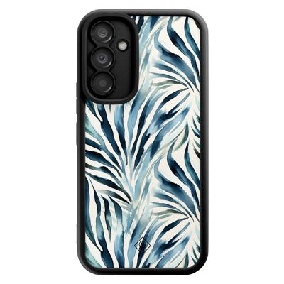 Samsung Galaxy A54 zwarte case - Japandi waves