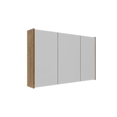 Saniclass Holz Frame Spiegelkast - 100x63x16cm - inclusief zijpanelen - Eiken natural SW1420836/SW1212817
