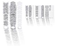 Unleazhed Unscratch - Frame protection film Monstera white matt - thumbnail