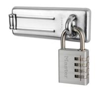Masterlock Overval 704EURD + Aluminium hangslot 40mm - 7640704EURD 7640704EURD - thumbnail