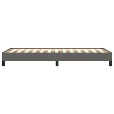 Bedframe kunstleer grijs 100x200 cm