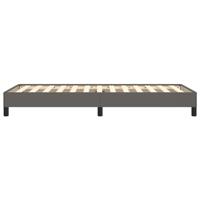 Bedframe kunstleer grijs 100x200 cm - thumbnail