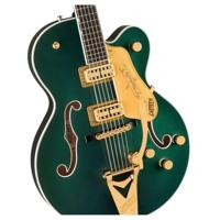 Gretsch Professional Collection Nashville Hollow Body EB Cadillac Green met G6241 Deluxe Hardshell Case - thumbnail