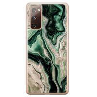 Samsung Galaxy S20 FE siliconen hoesje - Green waves - thumbnail