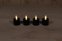 Extension Set 4 Rechargeable Black Tealight Moving Flame Anna's Collection - Annas collection - thumbnail
