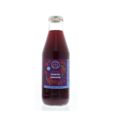 Your Organic Nature Vruchtensap cranberry ongezoet bio 750 Milliliter