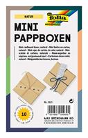 Doos karton Folia mini 7,5x7,5x4,5cm 10 stuks kraft - thumbnail