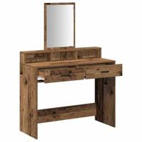 Kaptafel met lade Oud Hout 100 x 41 x 140 cm Bewerkt hout - thumbnail