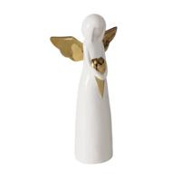 Boltze Home Engelfiguur tatjana porselein h25cm - thumbnail