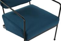 Armstoel DKD Home Decor Blauw Metaal 62 x 76 x 76 cm 55,5 x 72 x 71 cm - thumbnail