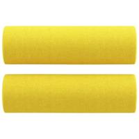 2-delige Loungeset met kussens stof lichtgeel - thumbnail