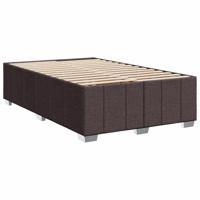 Bedframe zonder matras stof donkerbruin 140x190 cm - thumbnail