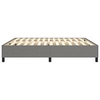 Boxspringframe stof donkergrijs 160x200 cm - thumbnail