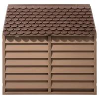 Hondenhok 86x84x82 cm polypropeen bruin - thumbnail