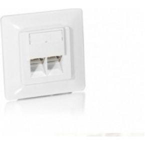 125765 - Inbouwaansluitdoos - RJ-45 X 2 - RAL 1013 (pak van 5)