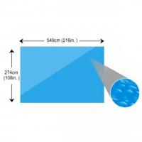 VidaXL Zwembadzeil rechthoekig 549 x 274 cm pe blauw - thumbnail