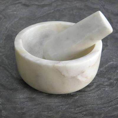 Witte stenen Vijzel Witte stenen Vijzel