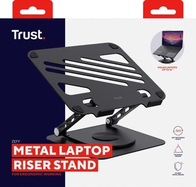 Trust Zeff Laptopstandaard Zwart