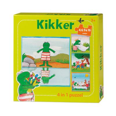 Bambolino Toys De wereld van kikker puzzel, 4in1