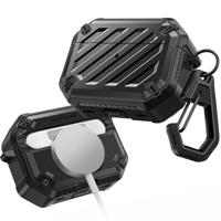 SUPCASE Hoesje voor AirPods Pro 2e/1e Generatie met Karabijnhaak & Reinigingsstaafje [MagSafe-Compatibel] [Militaire Bescherming] (UB Mag) Anti-Kras Harde Magnetische Hoes voor AirPods Pro 2/1, Zwart - thumbnail
