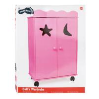 Small Foot - houten poppen kledingkast roze - thumbnail