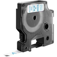 Dymo D1 standaardlabels blauw op wit, 9 mm x 7 m printlint - thumbnail